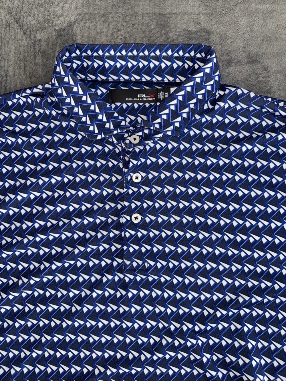 Ralph Lauren Navy and White Arrow Print Polo - Picture 2 of 6